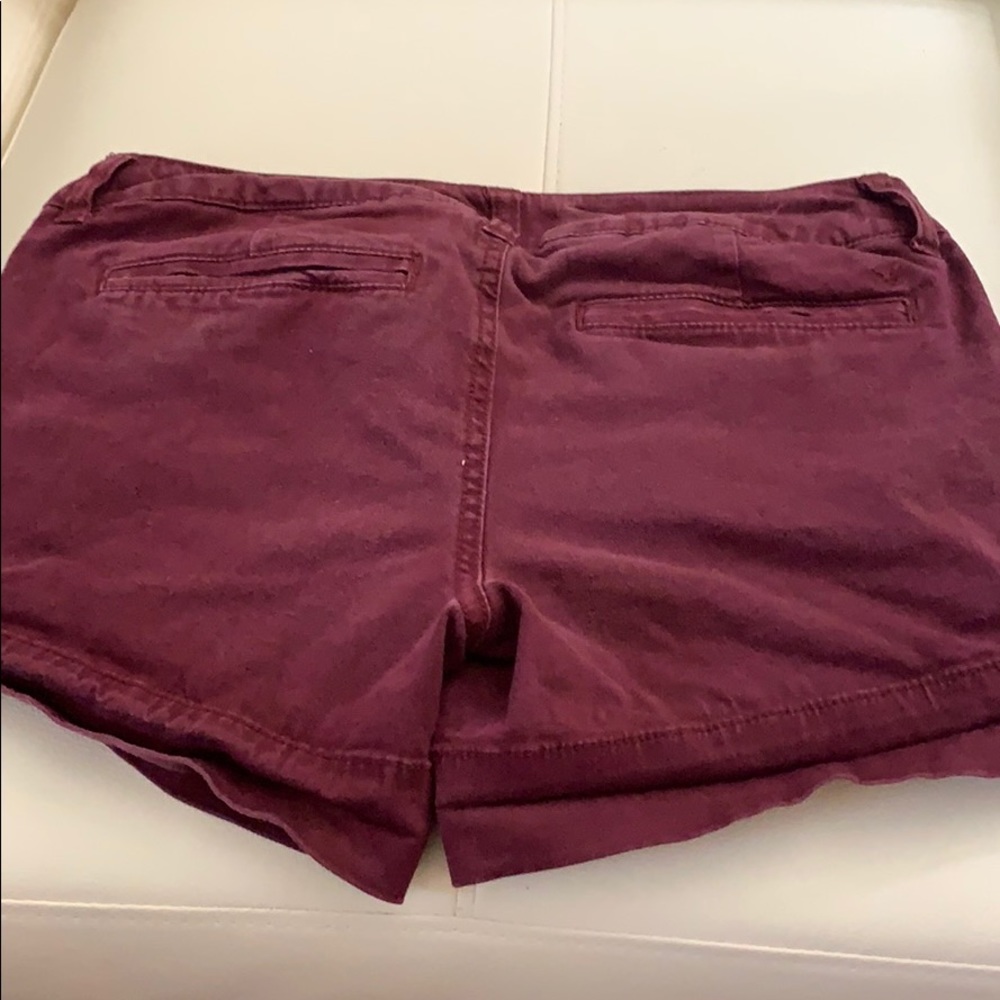 maroon AE shorts